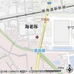 静岡県磐田市海老塚1041周辺の地図