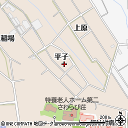 愛知県豊橋市野依町平子周辺の地図