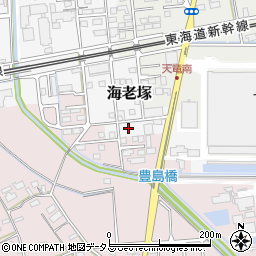 静岡県磐田市海老塚1032周辺の地図
