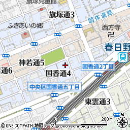 兵庫県神戸市中央区国香通4丁目2-16周辺の地図