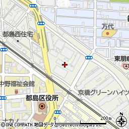 イーズ大阪周辺の地図