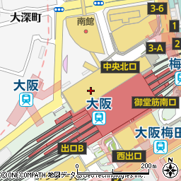 うなぎ徳　大阪店周辺の地図