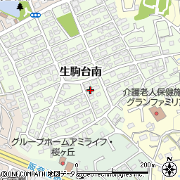 奈良県生駒市生駒台南238周辺の地図