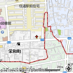 ガスト　大東栄和店周辺の地図