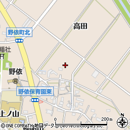 愛知県豊橋市野依町周辺の地図