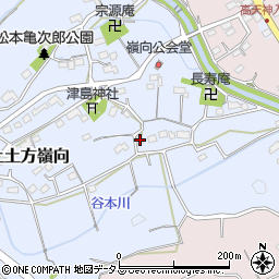 静岡県掛川市上土方嶺向575周辺の地図