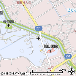 静岡県掛川市上土方嶺向631周辺の地図