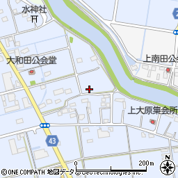 静岡県磐田市大原8周辺の地図