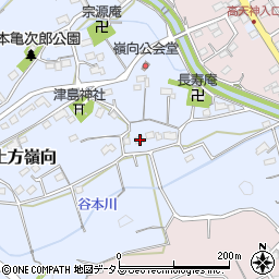 静岡県掛川市上土方嶺向576周辺の地図