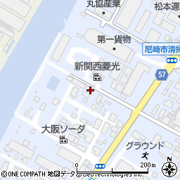 兵庫県尼崎市大高洲町周辺の地図