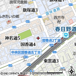 兵庫県神戸市中央区国香通3丁目2-11周辺の地図