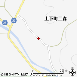 広島県府中市上下町二森202周辺の地図