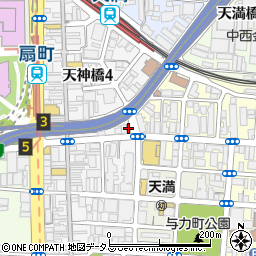 大阪天神橋三郵便局 ＡＴＭ周辺の地図