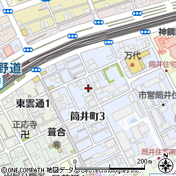 スワンズ神戸三ノ宮イースト周辺の地図