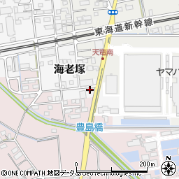静岡県磐田市海老塚1042周辺の地図