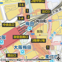 梅田 阪急百貨店前 大阪市 バス停 の住所 地図 マピオン電話帳