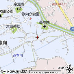 静岡県掛川市上土方嶺向573周辺の地図