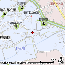 静岡県掛川市上土方嶺向578周辺の地図