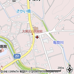静岡県掛川市下土方262周辺の地図