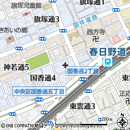兵庫県神戸市中央区国香通3丁目2周辺の地図