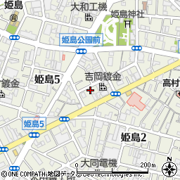 竹口精研工作所周辺の地図
