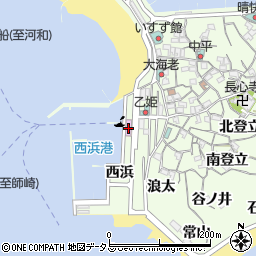日間賀島西港旅客船ターミナル（名鉄海上観光船）周辺の地図