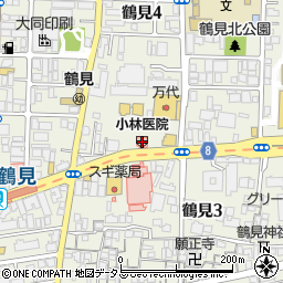 小林医院周辺の地図