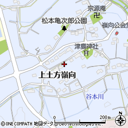 静岡県掛川市上土方嶺向965周辺の地図