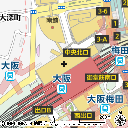 マクドナルドルクア大阪店周辺の地図