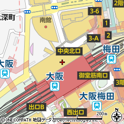 KUA’AINA ルクア大阪店周辺の地図