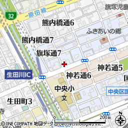 新神戸ハイム周辺の地図