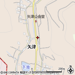岡山県岡山市東区矢津周辺の地図