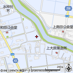 静岡県磐田市大原35周辺の地図