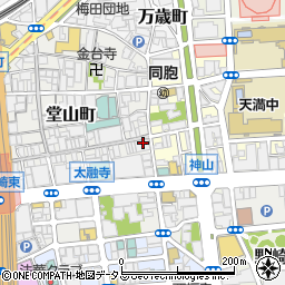 たこ焼き食べ飲み放題　ダーツバー　bloom　大阪梅田店周辺の地図