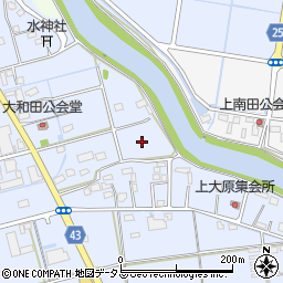 静岡県磐田市大原4周辺の地図