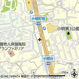 奈良県生駒市小明町1041周辺の地図