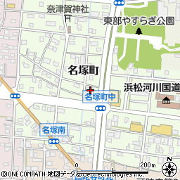 静岡銀行名塚支店周辺の地図