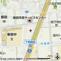 静岡県浜松市中央区飯田町1088周辺の地図