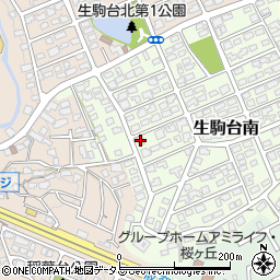 奈良県生駒市生駒台南193周辺の地図