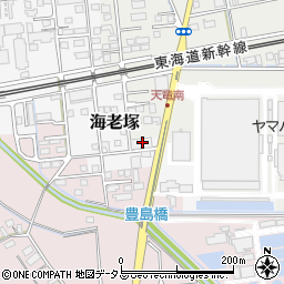 静岡県磐田市海老塚1040周辺の地図