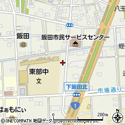 静岡県浜松市中央区飯田町1092周辺の地図