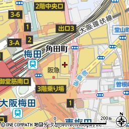 三井住友銀行梅田支店周辺の地図
