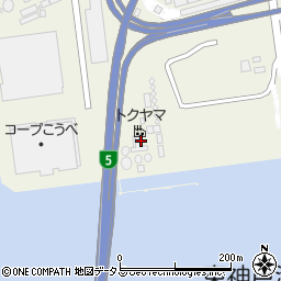 徳山生コンクリート　神戸工場周辺の地図