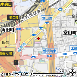 ドン・キホーテ梅田本店周辺の地図