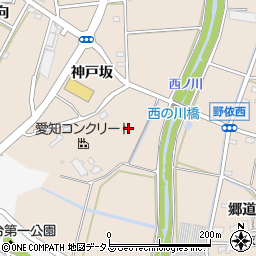 愛知県豊橋市野依町白山下周辺の地図