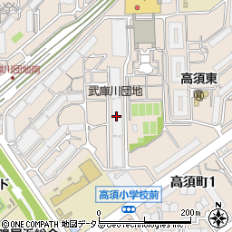 ＵＲ都市機構武庫川団地１１号棟周辺の地図