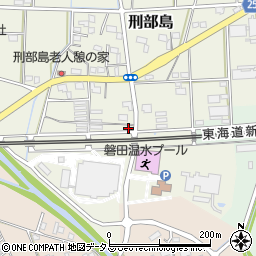 静岡県磐田市刑部島129周辺の地図