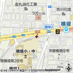 吉鳥 横堤店周辺の地図