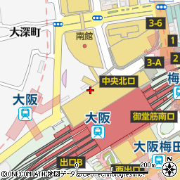 うなぎ 徳 大阪店周辺の地図
