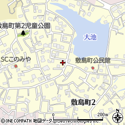 奈良県奈良市敷島町周辺の地図